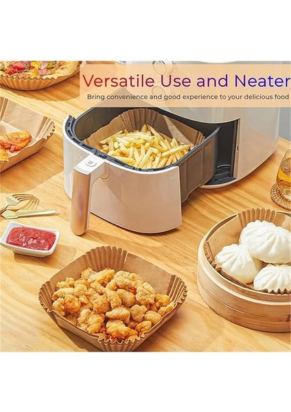 Sıcak Hava Fritözleri Için Fırın Kağıdı, 100 Adet Airfryer Pişirme Kağıdı, Yapışmaz, Yağa fırsatları
