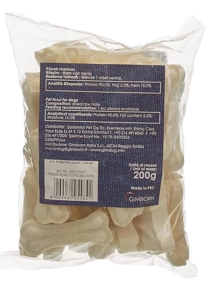 Mordimi Press Köpekler Için Kemik, 25'li, Beyaz fiyatları