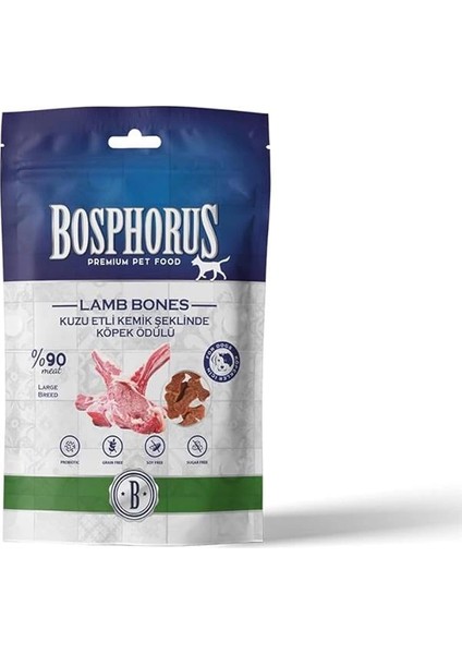 Kuzu Etli Kemik Şeklinde Köpek Ödülü, 80 Gram