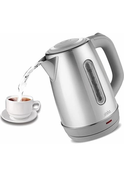 SK-8031 Su Isıtıcı Kettle – Paslanmaz Çelik, 1.8 L, Inox, Otomatik Kapanma