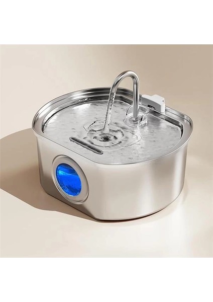 Su Seviyesi Göstergeli Sensörlü 3.2 L Paslanmaz Çelik Kedi Köpek Için Otomatik Su Pınarı Su fiyatları