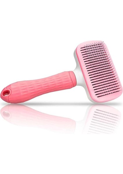 Kedi Köpek Tarağı Tüy Temizleme Otomatik Temizlenen Tüy Tarağı Kendi Kendini Temizleyen Masaj