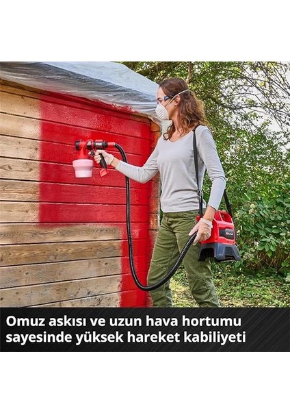 Akülü Sprey Boya Sistemi Te-Sy 18/90 Li-Solo Power X-Change (18 V, 1000 Ml/dk Püskürtme