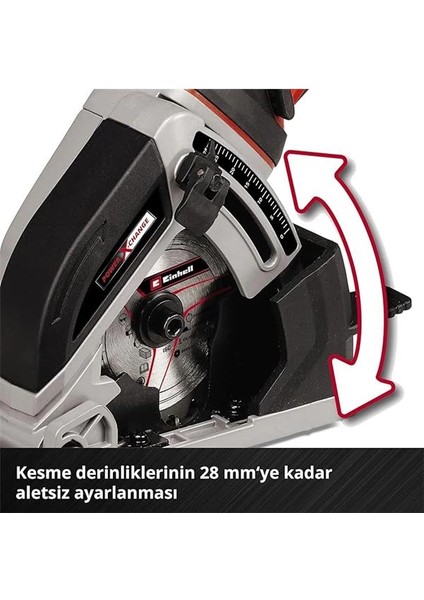 Akülü Mini Daire Testere Te-Cs 18/89 Li - Solo Power X-Change (18V, Lityum-Iyon, 28MM Kesme