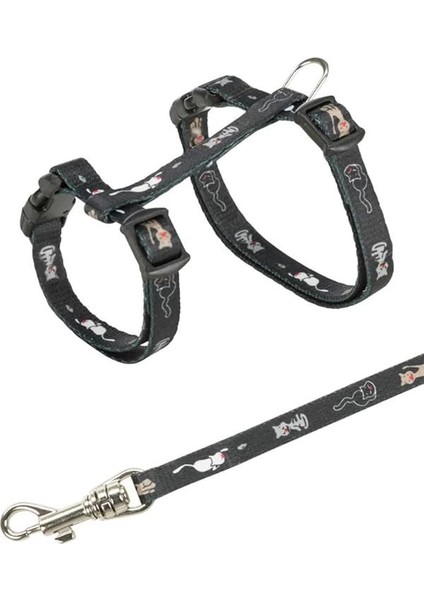 Yavru Kedi Göğüs Tasması Seti, 21-34CM/8MM, Asorti modelleri