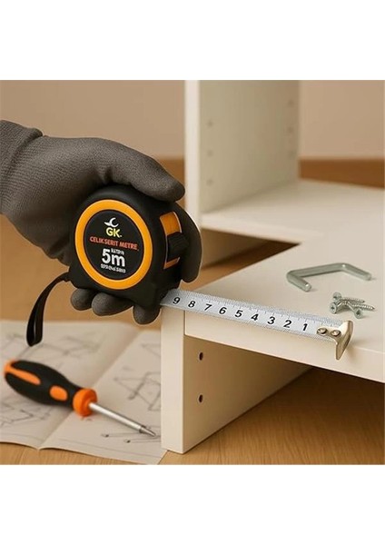 5m Otomatik Frenli Şerit Metre – 25MM Genişlik, Manyetik Uç, Dayanıklı Gövde fiyatları