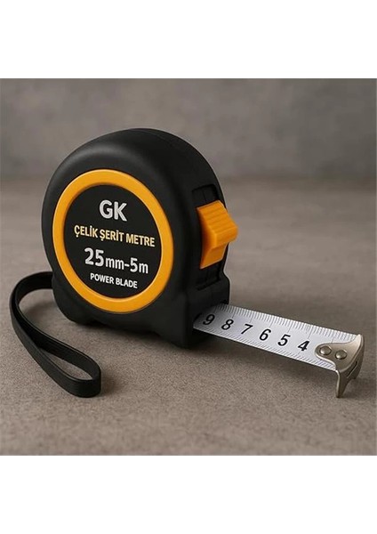 5m Otomatik Frenli Şerit Metre – 25MM Genişlik, Manyetik Uç, Dayanıklı Gövde fırsatları