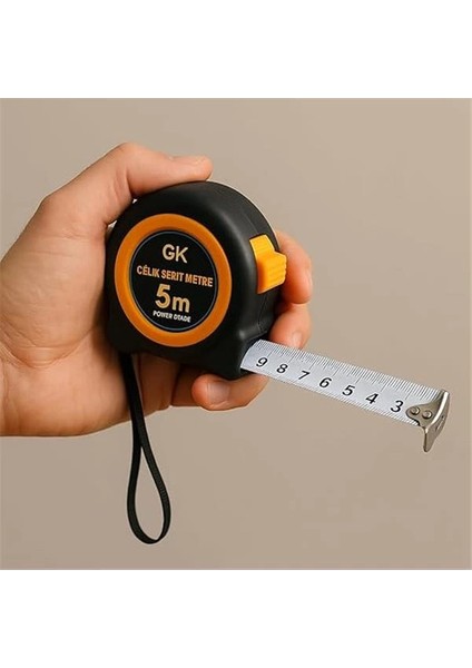 5m Otomatik Frenli Şerit Metre – 25MM Genişlik, Manyetik Uç, Dayanıklı Gövde indirimleri