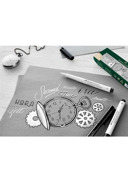 Faber-Castell Pitt Kaligrafi Kalemi Beyaz (B) fiyatları