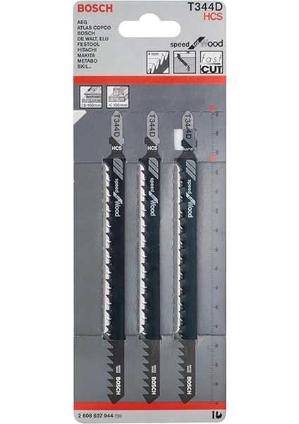 Professional 3 Parça Dekupaj Testeresi Bıçağı, Gri, 3 Adet fiyatları