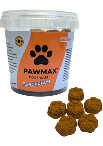 Pawcrunch Glutensiz Köpek Ödülü – Orta ve Büyük Irklar Için Pati Şeklinde Sağlıklı