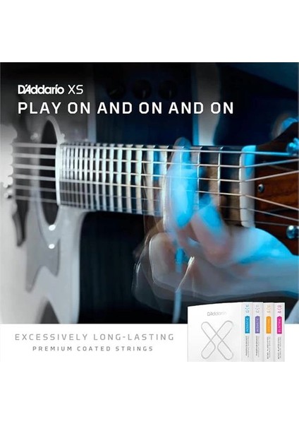 D'addario Gitar Telleri - Xs 80/20 Bronz Kaplamalı Akustik Gitar Telleri - XSABR1356-3P - Pürüzsüz modelleri