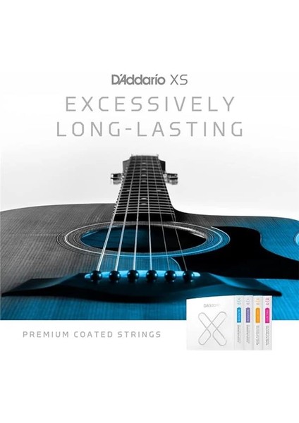 D'addario Gitar Telleri - Xs 80/20 Bronz Kaplamalı Akustik Gitar Telleri - XSABR1356-3P - Pürüzsüz