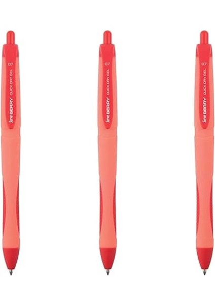 Jel Kalem Berry 07 Kırmızı 3lü Set indirimleri