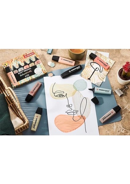 Boss Orıgınal Naturecolors - Fosforlu Kalem - 4'lü Paket - Çeşitli Renkler fırsatları