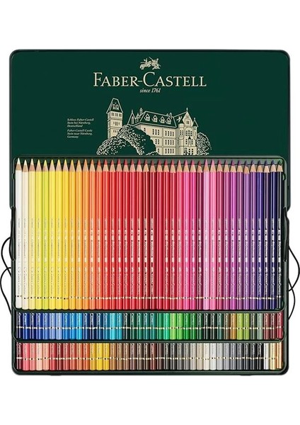 Faber-Castell Polychromos Boya Kalemi 120’LI, Yüksek Pigmentli, Kalıcı ve Canlı Renkler, Suya fırsatları
