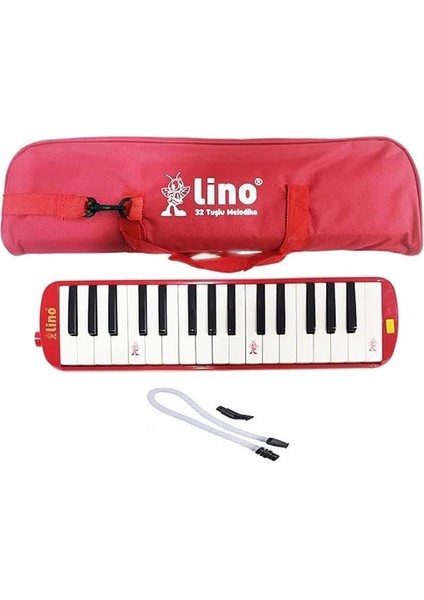 Melodika 32 Tuşlu Bez Çanta Kırmızı fiyatları