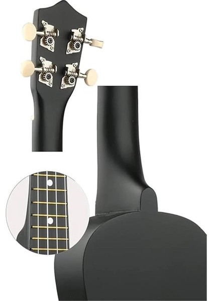 UKX-901 Bk Siyah Soprano Ukulele (Askı Çanta Metod Pena) fırsatları