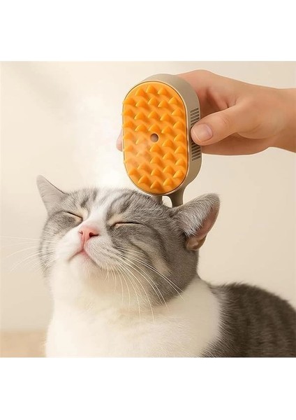 Buharlı Kedi Fırçası – 3'ü 1 Arada Tüy Temizleyici, Masaj ve Tırmık – USB Şarjlı, Su fiyatları