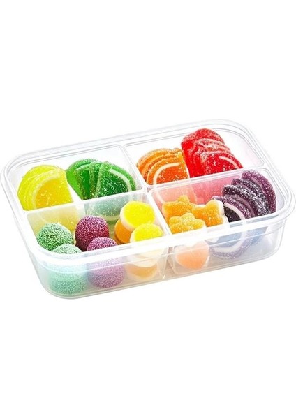 ® 4 Bölmeli Sızdırmaz Contalı Kilitli Kapaklı 1 Litre Erzak Saklama Kabı -LC520 indirimleri