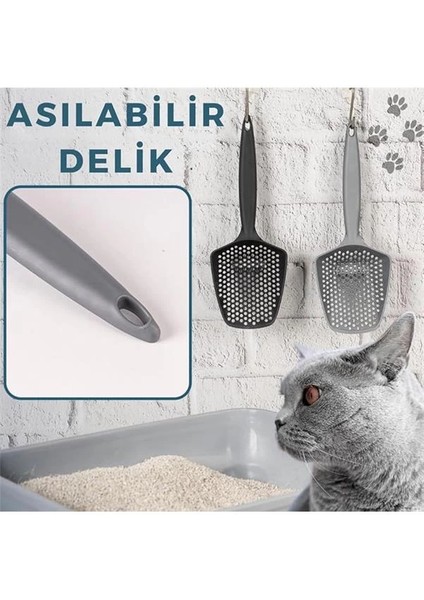 Küçük Delikli Kedi Kumu Eleme Küreği, Ince Taneli Dar Aralıklı Pet Tuvalet Temizleme Eleği modelleri