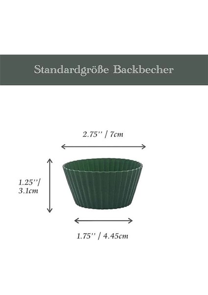 Muffin Pişirme Kalıbı 12 Adet Silikon Kek Kalıbı Cupcake Çikolata ve Sade Kek (12 Adet) fırsatları