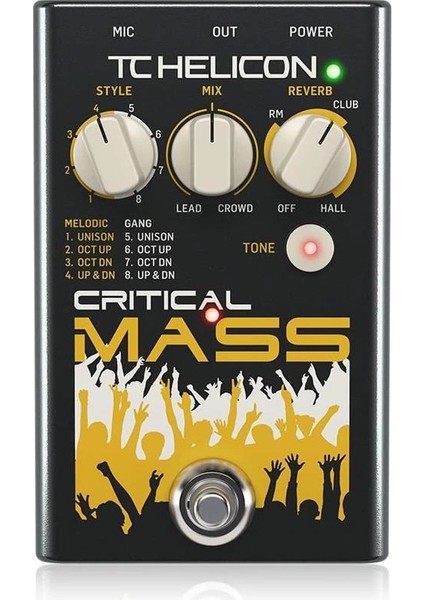 Büyük Grup-Ses Efektleri Için Stüdyo Kalitesinde Vokal Stompbox