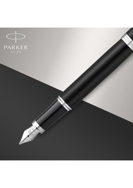 Im Dolma Kalem | Krom Süslü Mat Siyah | Mavi Mürekkepli Orta Uç | Hediye Kutusu indirimleri