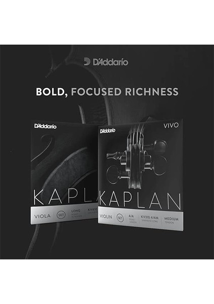 D'addario KV310 4/4m Kaplan Vivo Keman Teli fiyatları