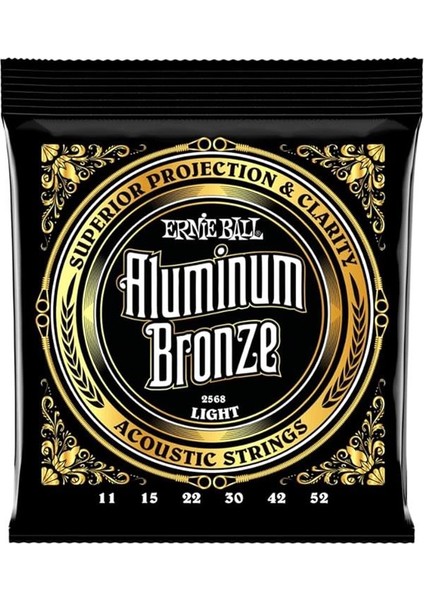 Hafif Alüminyum Bronz Akustik Gitar Telleri, Ölçü 11-52