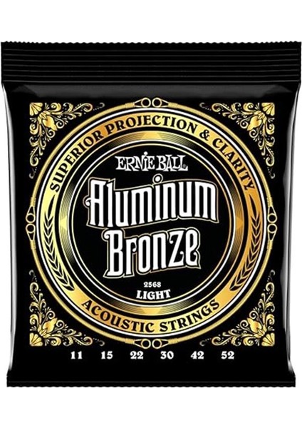 Hafif Alüminyum Bronz Akustik Gitar Telleri, Ölçü 11-52 modelleri