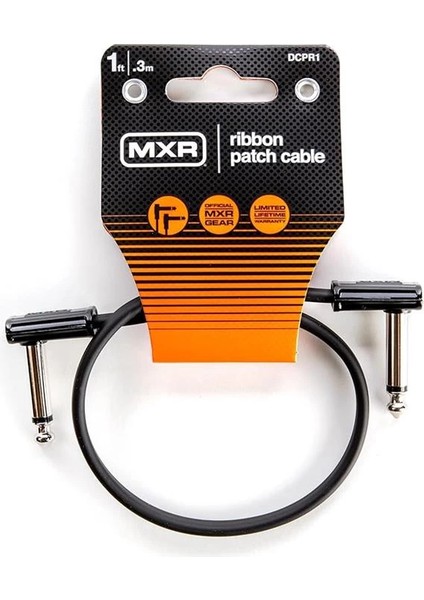 Jım Dunlop, 1/4-Inç Dik Açı Mxr Şerit Yama Kablosu 1ft | 1ft (Dcpr1)