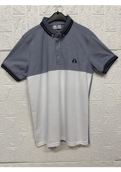 Parçalı Desen Kısa Kollu Tişört