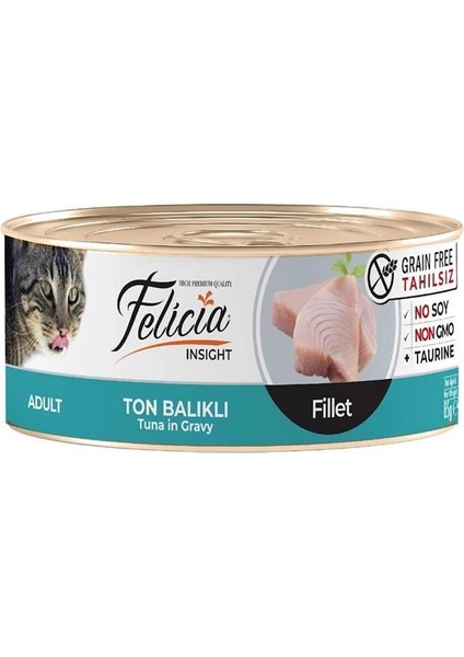 Tahılsız 85 gr Ton Balıklı Fileto Yaş. Kedi Maması