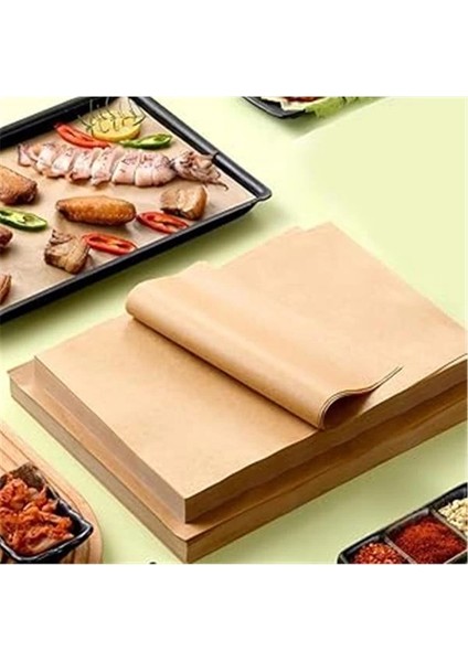 ® 50 Adet Yağlı Pişirme Kağıdı Hazır Kesilmiş 30X40 Sunum Fırın Kağıdı Yanmaz Yapışmaz Çok Amaçlı