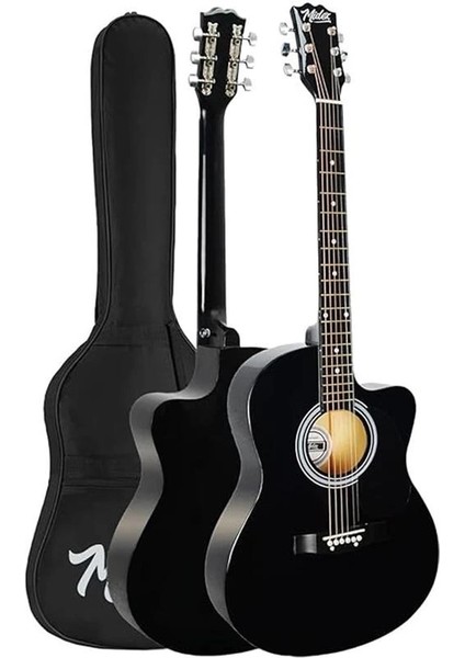 RG-540BK Kaliteli Kesik Kasa Siyah 40 Inç Akustik Gitar Seti 4/4 Yetişkin fiyatları