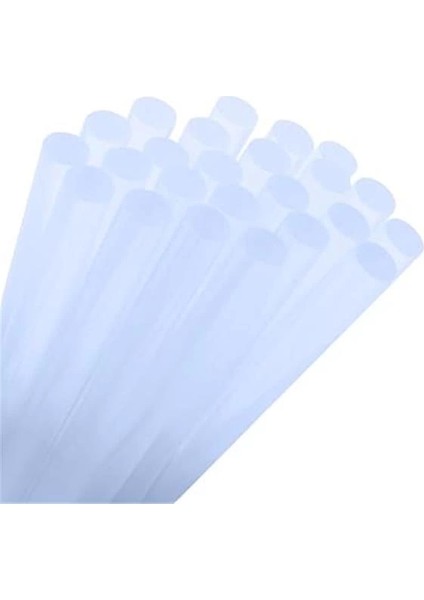 Sıcak Silikon Çubuğu 1 kg 11MM-30CM Mum Silikon Kalın Uç Şeffaf indirimleri