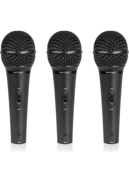 Ultravoice XM1800S Dinamik Kardioid Vokal ve Enstrüman Mikrofon Seti (3lü)