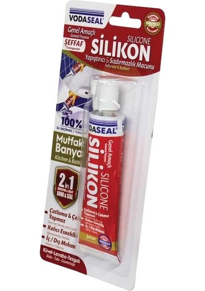 53.01.029 Tüp Silikon, 50G, Şeffaf modelleri