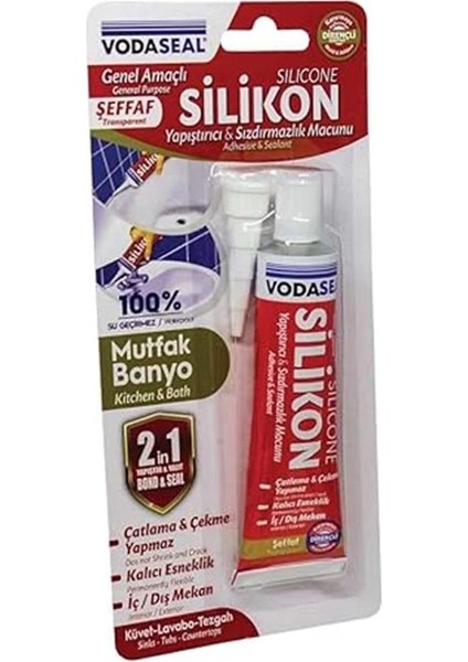 53.01.029 Tüp Silikon, 50G, Şeffaf