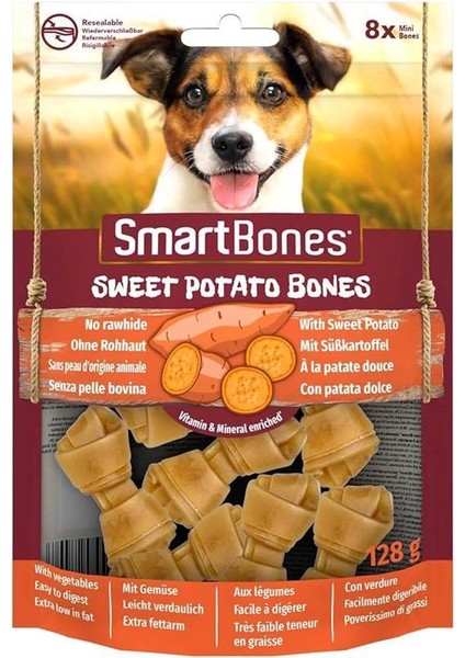 Tavuklu Tatlı Patatesli Mini Düğüm Kemik 8'li 128GR