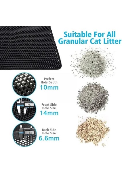Büyük Boy Katlanabilir Elekli Kedi Kumu Paspası Kedi Köpek Tuvalet Önü Paspas Kedi Köpek