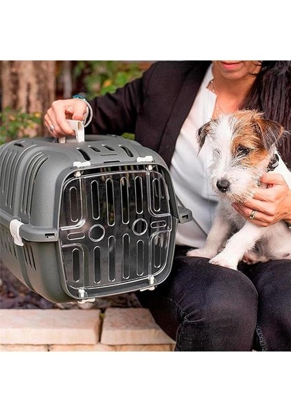 Taşıma Kutusu Kedi, Köpek Taşıma Kutusu, 5 Kg'a Kadar, Şeffaf Kapı, Havalandırma Delikleri fırsatları