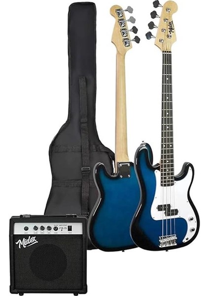 CBG-460BL 46 Inç 4/4 Yetişkin Amfili Bas Gitar Seti Blue fiyatları