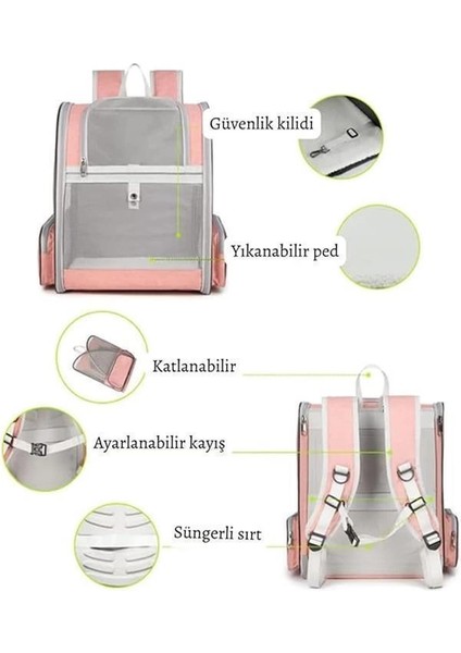 Pettybag Kedi/köpek Seyahat Çantası (Pembe) modelleri