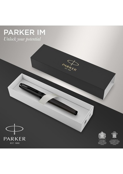 Im Rollerball Kalem | Siyah Pvd ile Mat Siyah | Siyah Mürekkep Dolgulu Ince Nokta | Hediye Ku fiyatları