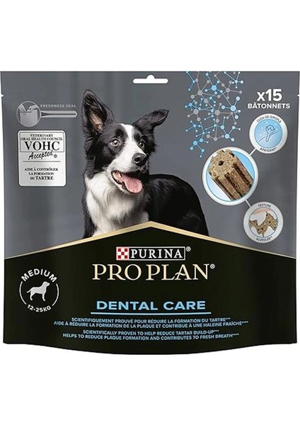 Medium Breed Dental Care Orta ve Büyük Irk Köpekler Için Diş Sağlığı Ödülü 15 Parça 345GR indirimleri
