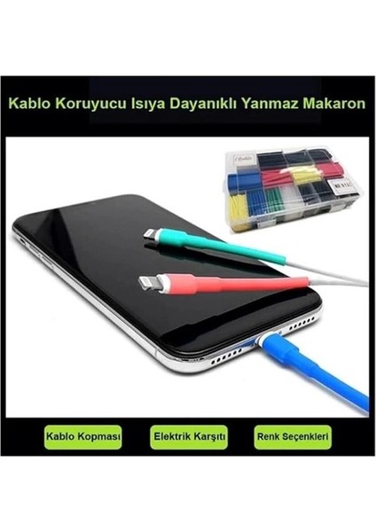 Isıyla Daralan Makaron Kablo Seti 580 Parça Kablo Tamir Kiti modelleri