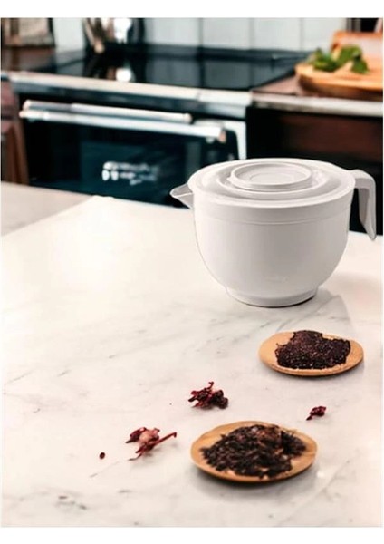 Karıştırma Kabı & Mikser Kase Kapaklı Mikser Kase 3 Litre Çırpma Kabı Krem indirimleri