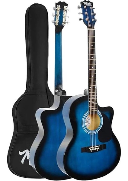 RG-540BL Kaliteli Kesik Kasa Mavi 40 Inç Akustik Gitar Seti 4/4 Yetişkin fiyatları